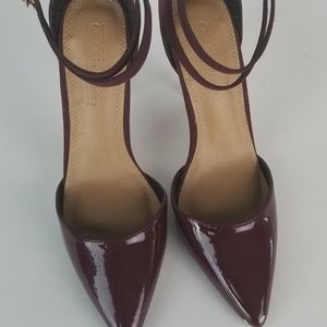 Burgundy Asos Pantent Leather Heels sz6 US